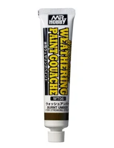 Mr Hobby -Gunze WATER-BASED WEATHERING PAINT GOUACHE BURNT UMBER - ...