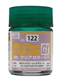 Mr Hobby -Gunze Mr. Color GX Clear Peacock Green (18 ml) - Mr Hobby...