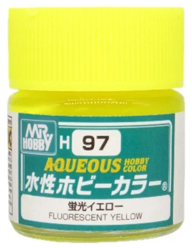 Mr Hobby -Gunze Aqueous Hobby Colors (10 ml) Fluorescent Yellow - M...