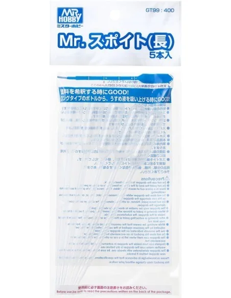 Mr Hobby -Gunze Mr. Dropper (long type) 5 pcs/1 package - Mr Hobby ...