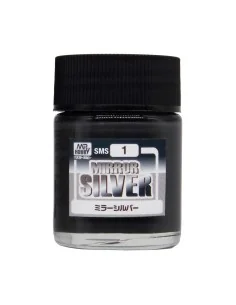 Mr Hobby -Gunze Mirror Silver (18 ml) - Mr Hobby - Gunze SMS-01
