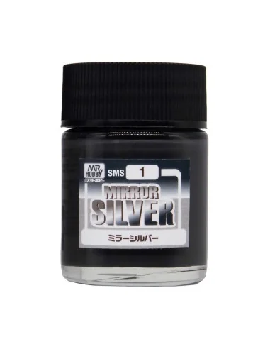 Mr Hobby -Gunze Mirror Silver (18 ml) - Mr Hobby - Gunze SMS-01