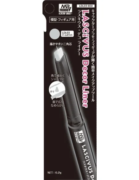 Mr Hobby -Gunze LASCIVUS DECOR LINER White Pearl - Mr Hobby - Gunze...