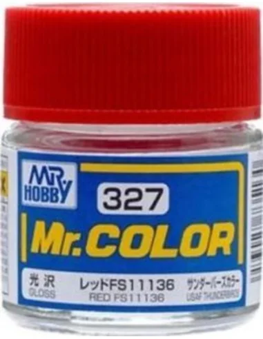 Mr Hobby -Gunze Mr. Color (10 ml) Red FS11136 - Mr Hobby - Gunze C-327