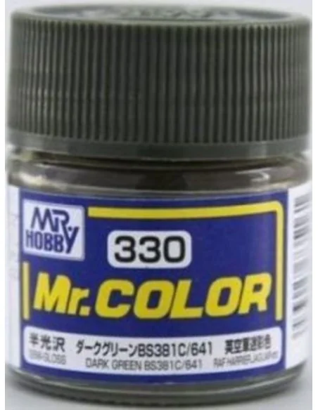 Mr Hobby -Gunze Mr. Color (10 ml) Dark Green BS381C/641 - Mr Hobby ...