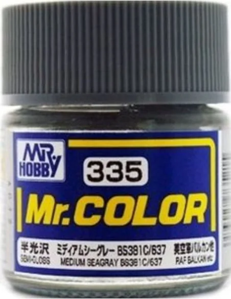 Mr Hobby -Gunze Mr. Color (10 ml) Medium Seagray BS381C 637 - Mr Ho...