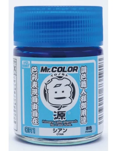 Mr Hobby -Gunze Primary Color Pigments (10 ml) Cyan - Mr Hobby - Gu...