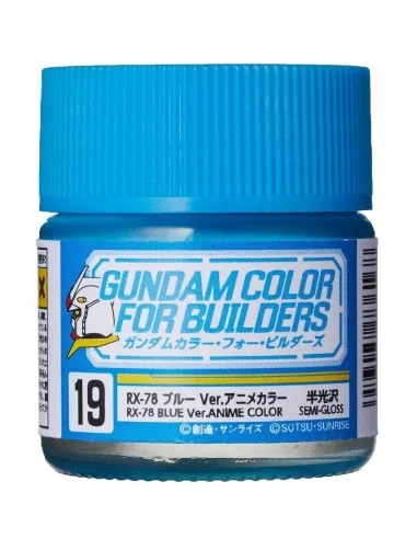 Mr Hobby -Gunze Gundam Color For Builders (10ml) RX-78 BLUE Ver. - ...