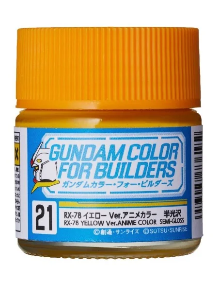 Mr Hobby -Gunze Gundam Color For Builders (10ml) RX-78 YELLOW Ver. ...
