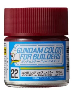 Mr Hobby -Gunze Gundam Color For Builders (10ml) MS-06S RED Ver. - ...
