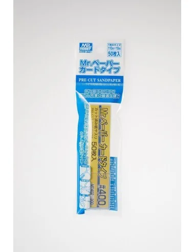 Mr Hobby -Gunze Mr. Paper Card Type Sand Paper 400 (50 pcs) - Mr Ho...