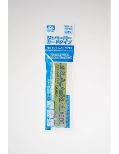 Mr Hobby -Gunze Mr. Paper Card Type Sand Paper 600 (50 pcs) - Mr Ho...