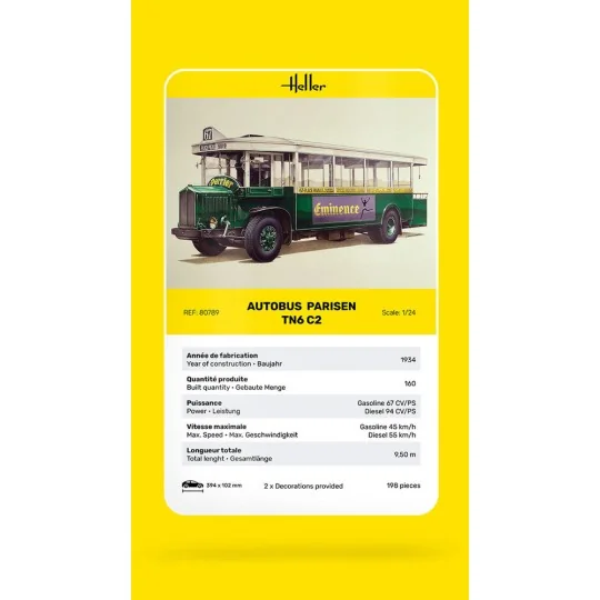 Autobus TN6 C2, 1/24 - Heller 80789