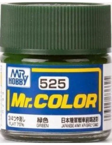 Mr Hobby -Gunze Mr. Color (10 ml) Green - Mr Hobby - Gunze C-525