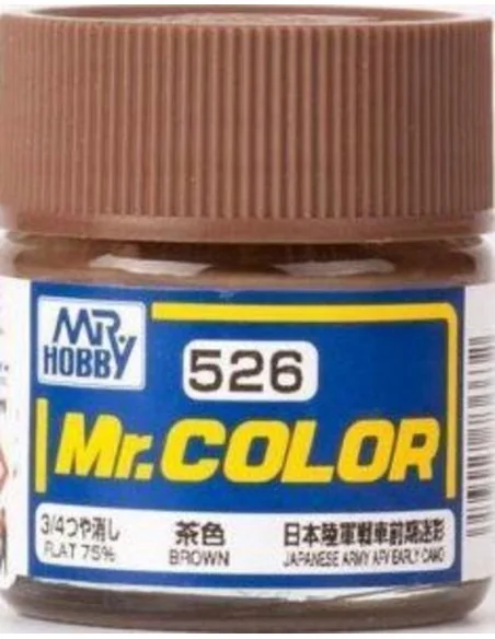 Mr Hobby -Gunze Mr. Color (10 ml) Brown - Mr Hobby - Gunze C-526