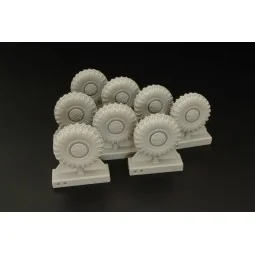 BTR-60 Wheels (Mikromir), 1/48 - Hauler HLX48377