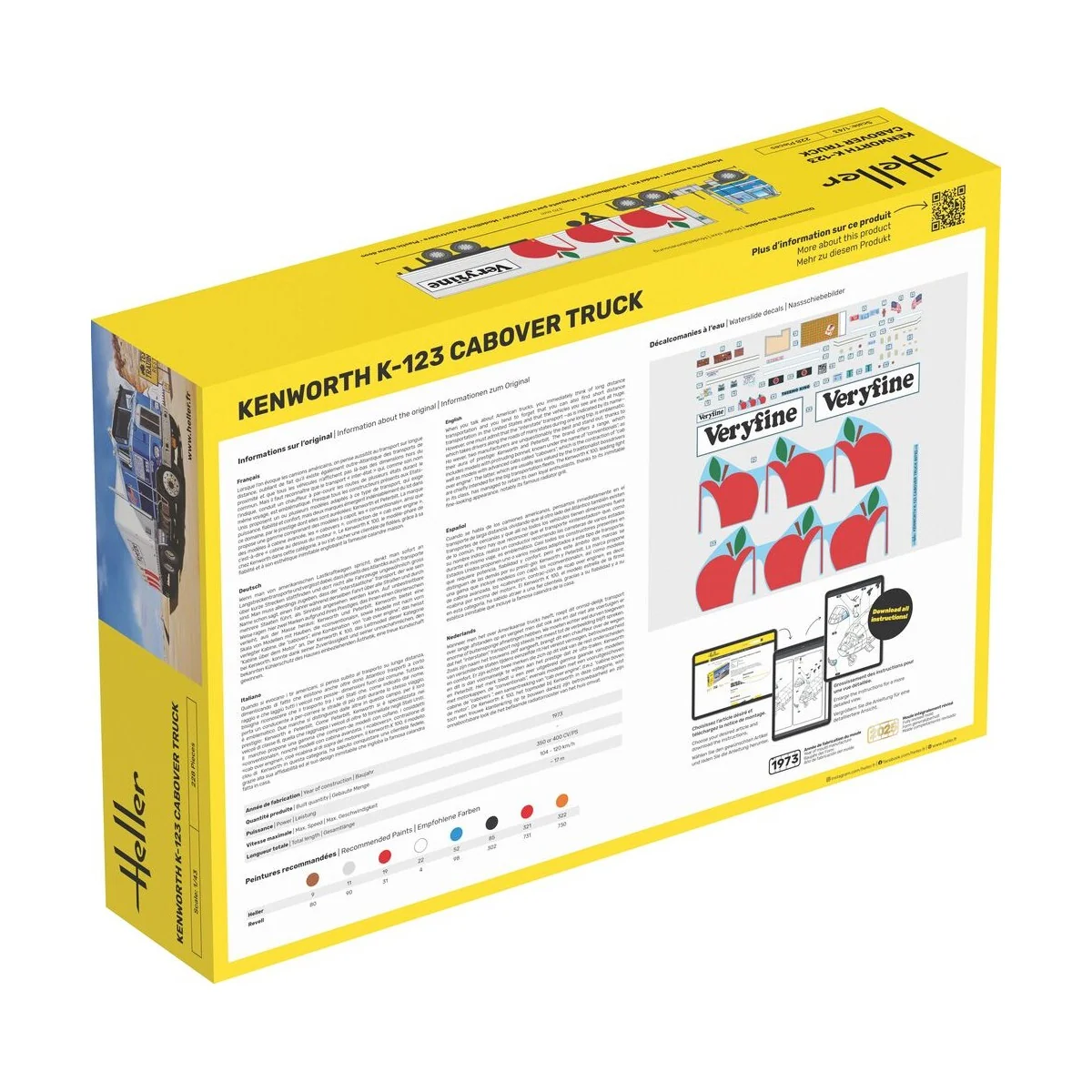 Kenworth K-123 Cabover Truck, 1/43 - Heller 80793 Kenworth K-123 Cabover Truck, 1/43 - Heller 80793