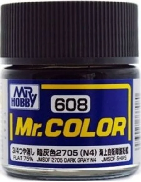 Mr Hobby -Gunze Mr. Color (10 ml) JMSDF 2705 Dark Gray N4 - Mr Hobb...