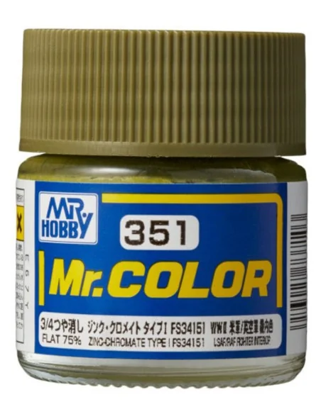 Mr Hobby -Gunze Mr. Color (10 ml) Zinc-Chromate Type FS34151 - Mr H...
