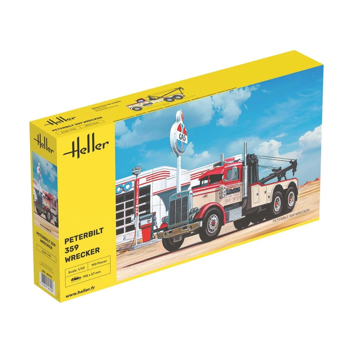 Peterbilt 359 Wrecker, 1/43 - Heller 80794