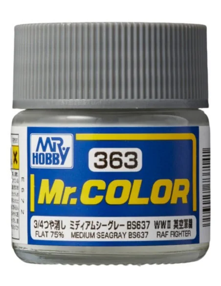 Mr Hobby -Gunze Mr. Color (10 ml) Medium Seagray BS637 - Mr Hobby -...