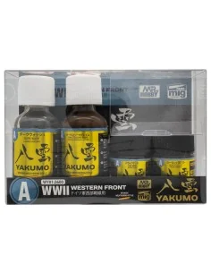 Mr Hobby -Gunze YAKUMO COLOR SET A WWII WESTERN FRONT - Mr Hobby - ...
