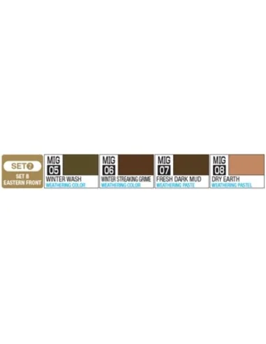Mr Hobby -Gunze YAKUMO COLOR SET B WWII EASTERN FRONT - Mr Hobby - ...