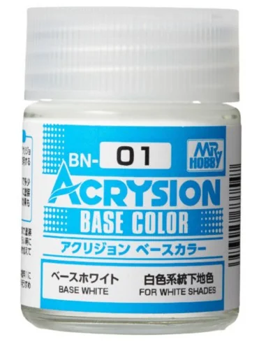 Mr Hobby -Gunze Acrysion Base Color (18 ml) Base White - Mr Hobby -...