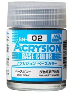 Mr Hobby -Gunze Acrysion Base Color (18 ml) Base Grey - Mr Hobby - ...