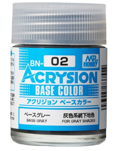 Mr Hobby -Gunze Acrysion Base Color (18 ml) Base Grey - Mr Hobby - ...