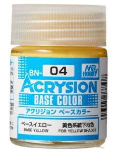 Mr Hobby -Gunze Acrysion Base Color (18 ml) Base Yellow - Mr Hobby ...