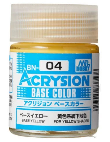 Mr Hobby -Gunze Acrysion Base Color (18 ml) Base Yellow - Mr Hobby ...