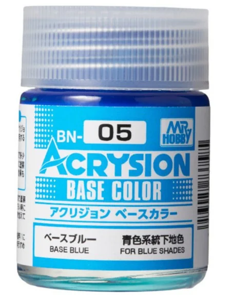 Mr Hobby -Gunze Acrysion Base Color (18 ml) Base Blue - Mr Hobby - ...