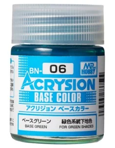 Mr Hobby -Gunze Acrysion Base Color (18 ml) Base Green - Mr Hobby -...