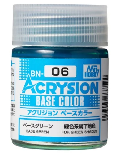 Mr Hobby -Gunze Acrysion Base Color (18 ml) Base Green - Mr Hobby -...