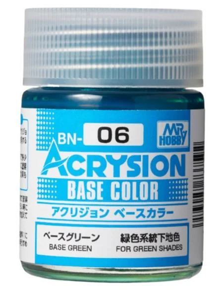 Mr Hobby -Gunze Acrysion Base Color (18 ml) Base Green - Mr Hobby -...