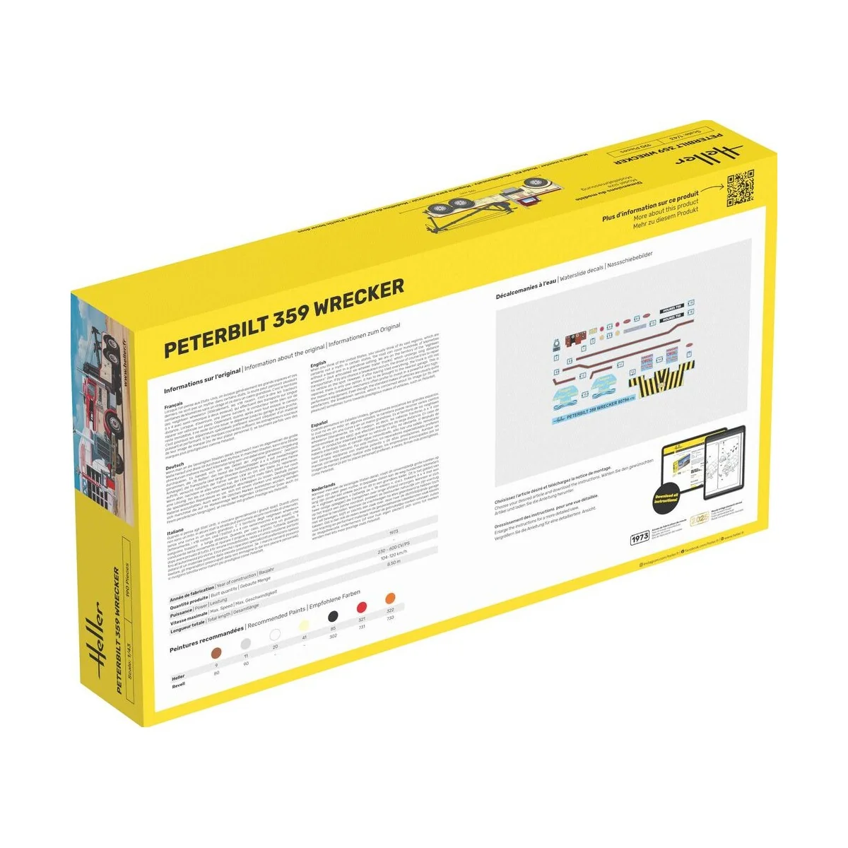 Peterbilt 359 Wrecker, 1/43 - Heller 80794