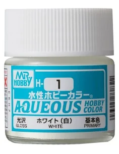 Mr Hobby -Gunze Aqueous Hobby Colors (10 ml) White - Mr Hobby - Gun...