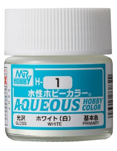 Mr Hobby -Gunze Aqueous Hobby Colors (10 ml) White - Mr Hobby - Gun...