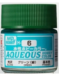 Mr Hobby -Gunze Aqueous Hobby Colors (10 ml) Green - Mr Hobby - Gun...