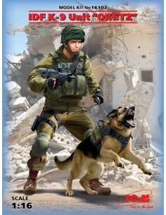 IDF K-9 Unitz "OKETZ" with dog, 1/16 - ICM 16102