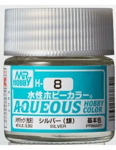 Mr Hobby -Gunze Aqueous Hobby Colors (10 ml) Sliver - Mr Hobby - Gu...