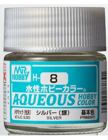 Mr Hobby -Gunze Aqueous Hobby Colors (10 ml) Sliver - Mr Hobby - Gu...