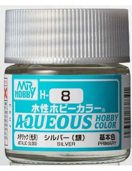 Mr Hobby -Gunze Aqueous Hobby Colors (10 ml) Sliver - Mr Hobby - Gu...