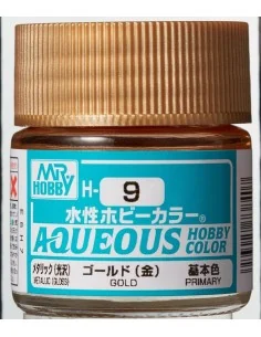 Mr Hobby -Gunze Aqueous Hobby Colors (10 ml) Gold - Mr Hobby - Gunz...