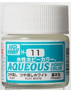 Mr Hobby -Gunze Aqueous Hobby Colors (10 ml) Flat White - Mr Hobby ...