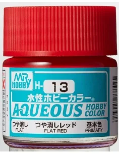 Mr Hobby -Gunze Aqueous Hobby Colors (10 ml) Flat Red - Mr Hobby - ...