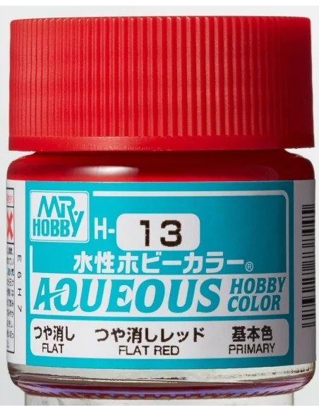 Mr Hobby -Gunze Aqueous Hobby Colors (10 ml) Flat Red - Mr Hobby - ...
