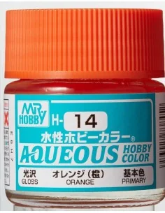 Mr Hobby -Gunze Aqueous Hobby Colors (10 ml) Orange - Mr Hobby - Gu...