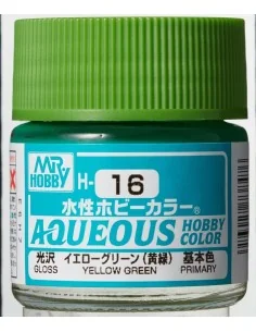 Mr Hobby -Gunze Aqueous Hobby Colors (10 ml) Yellow Green - Mr Hobb...